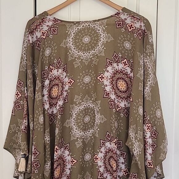 ALTAR'D STATE Ridley Kimono Oversized Boho With Tassels Size S/M - Picture 8 of 10